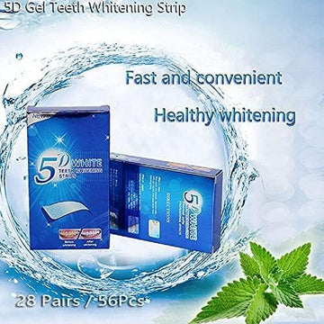 28 Bags 56 Pieces Teeth Whitening Strips - Bright White 5D For Whitening