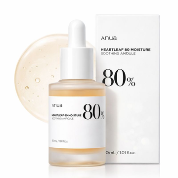 Anua Heartleaf 80 Soothing Ampoule Hydration Facial Serum for Glass Skin
