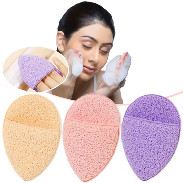 1PC Face Wash Cleansing Puff Soft Cosmetic Sponge Deep Facial Cleansing