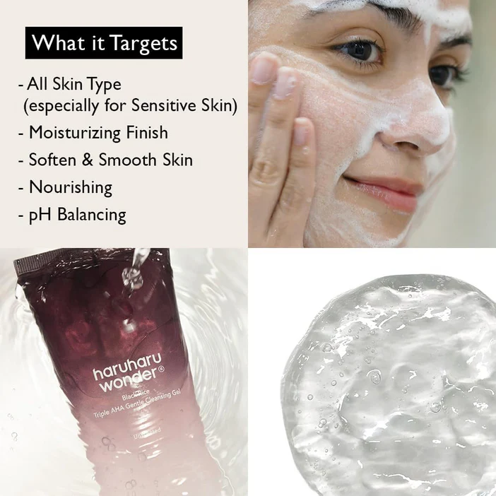 Haruharu Wonder Black Rice Moisture 5.5 Soft Cleansing Gel 100ml