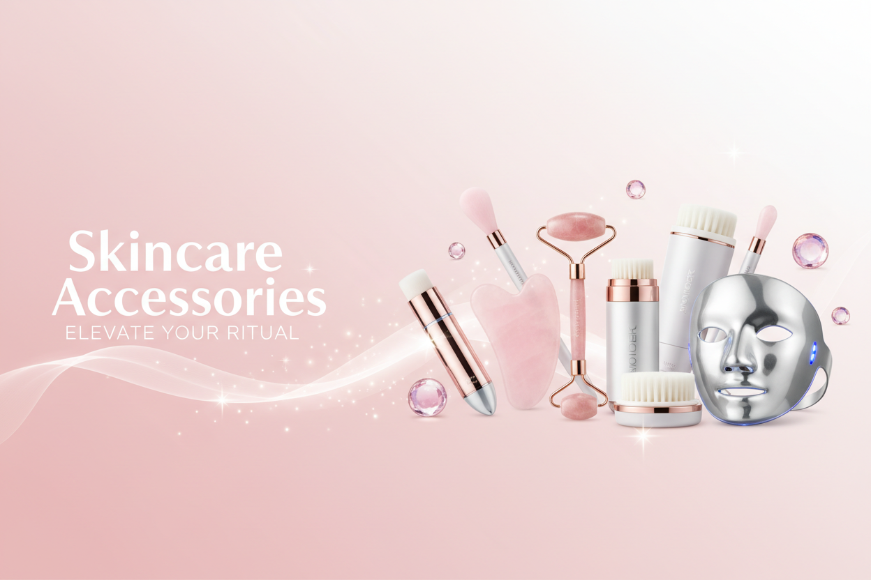 Skincare Accessories Desktop Banner